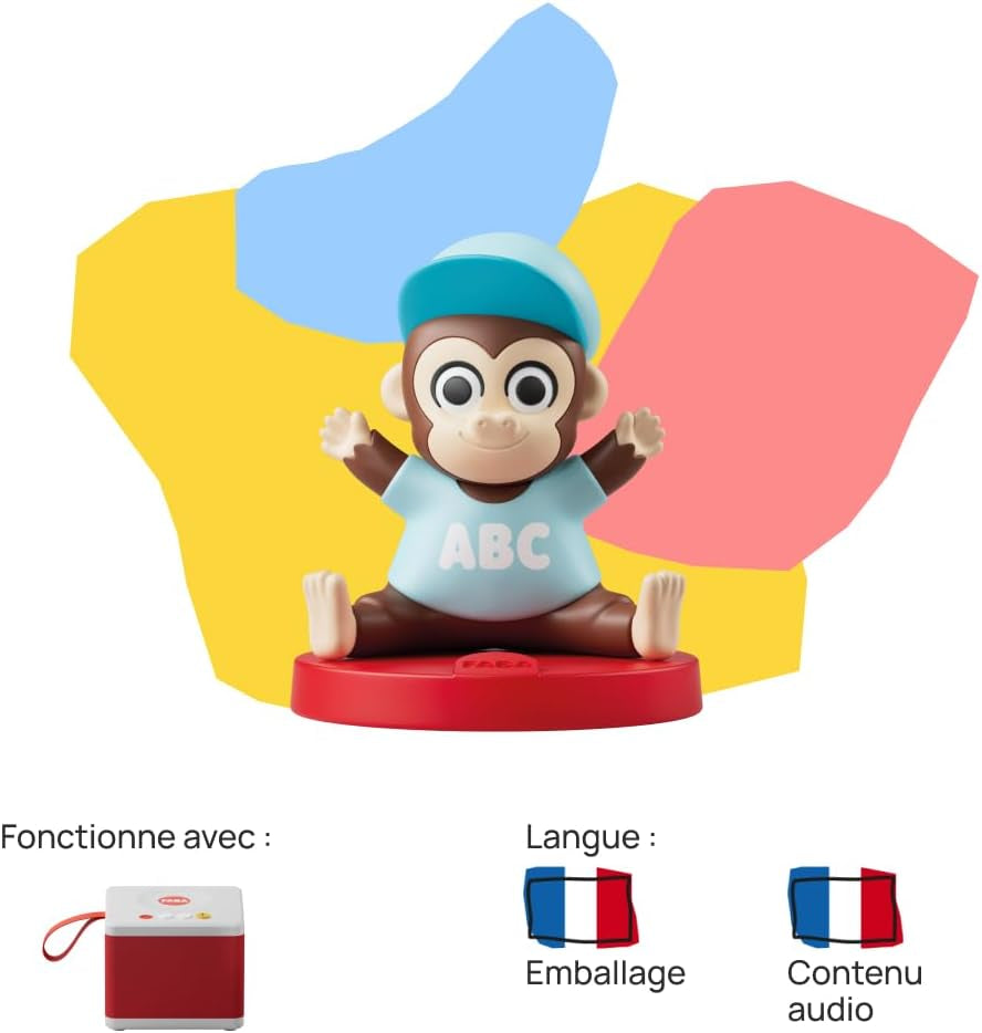 Figura sonoră, Maestrul Gorilă și versurile sale, muzică, cântece și sunete, copii 2-4 ani, versiunea franceză Jucarii Bebe Naty Shop