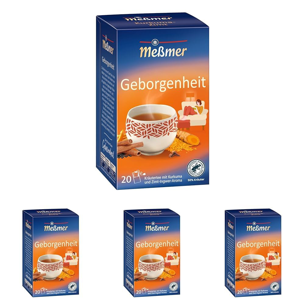 Meßmer MATCHA SPIRIT | Ceai verde cu matcha | 20 pliculețe de ceai | Vegan | Fără gluten | Fără lactoză