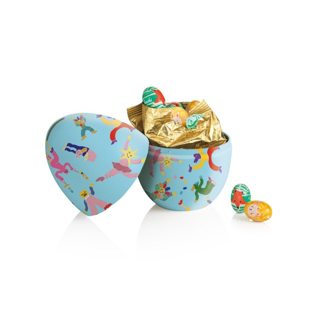 Salvadanaio di latta z ovetti di cioccolato 100 g