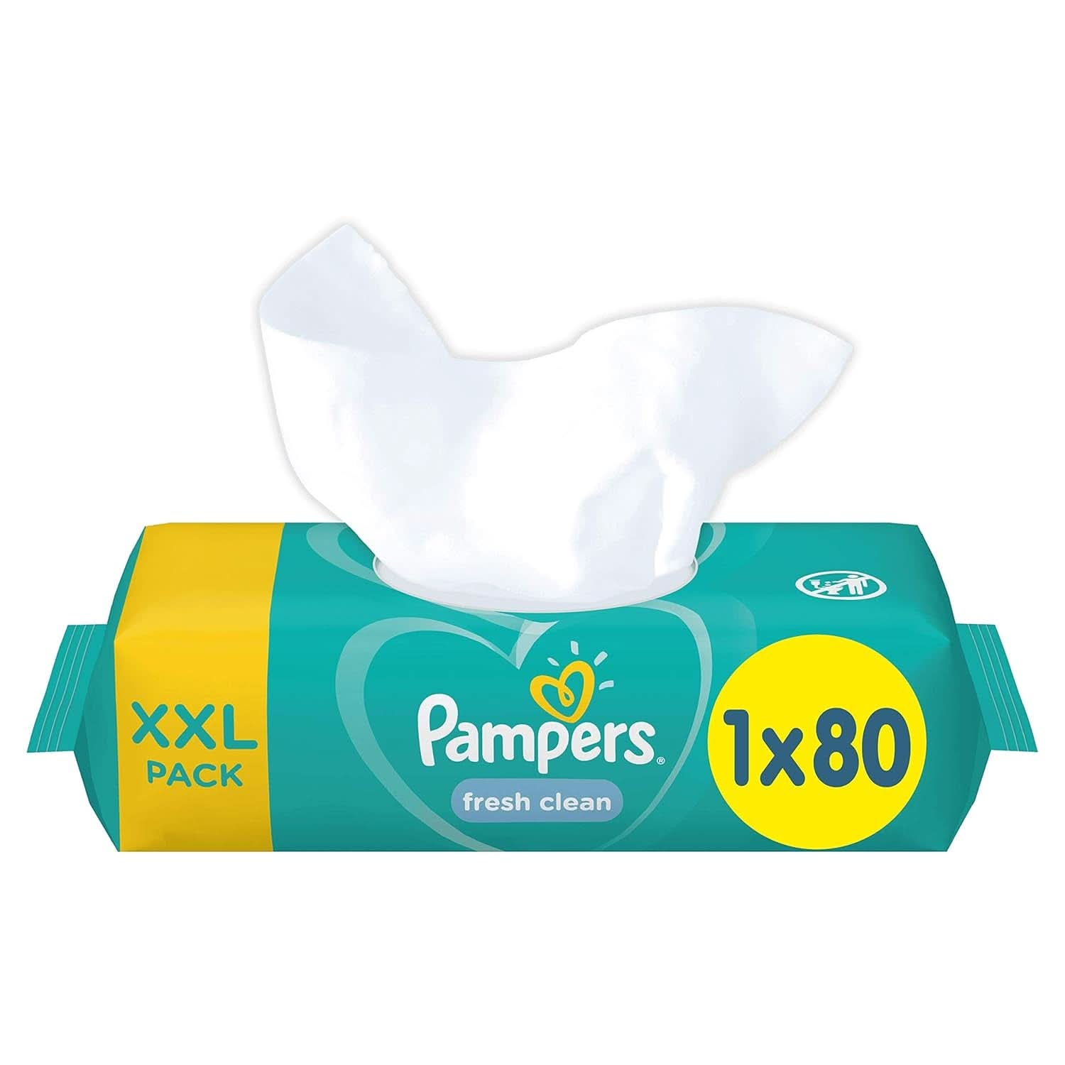 Pampers, Fresh Clean, 80 chusteczek Chusteczki nawilżane dla niemowląt Naty Shop