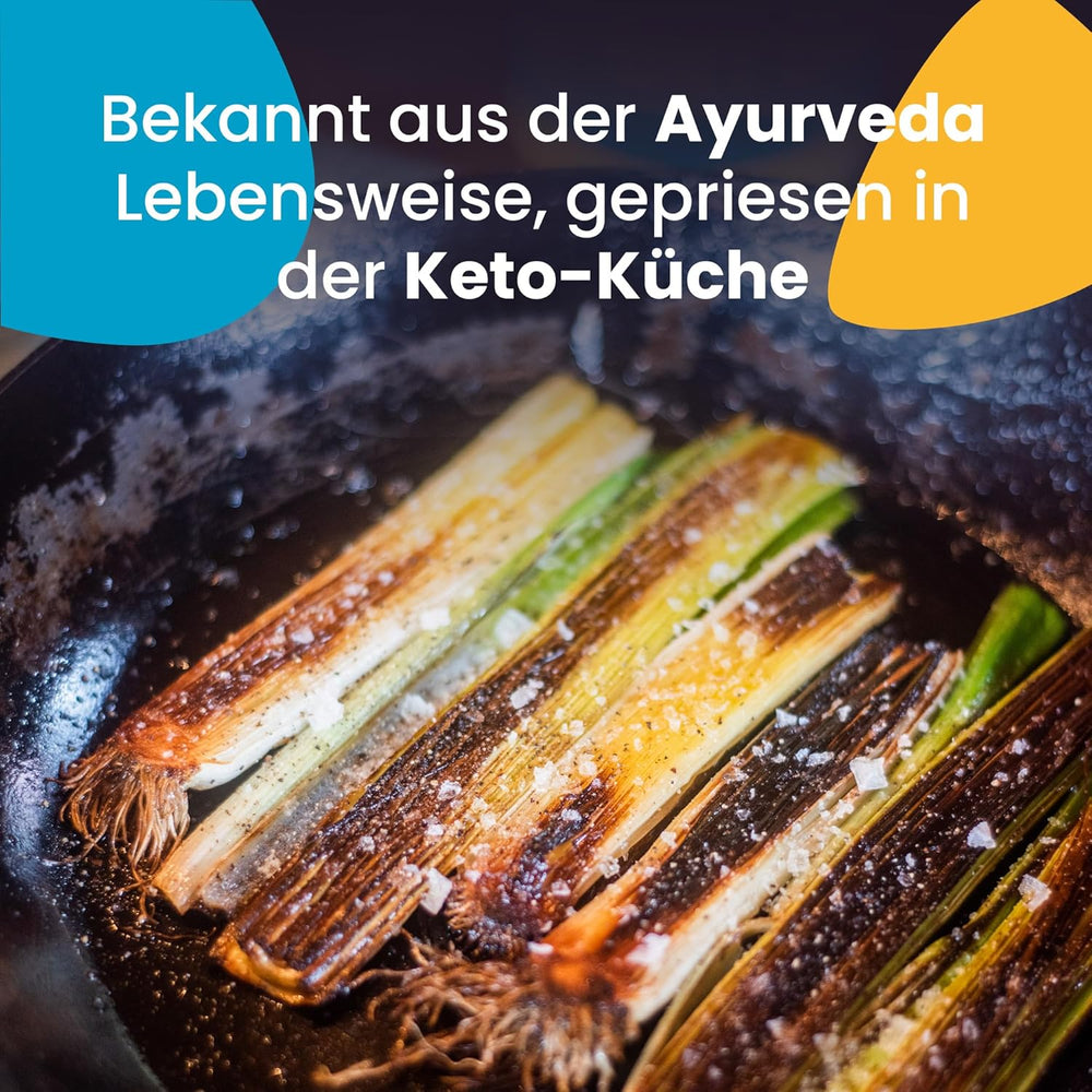 Ghee Easy 850g Ghee Bio von Grasgefütterten Kühen - Masło Ghee ohne Zusatzstoffe - Zertifiziert Organisch & Biologisch - Hochreines Ayurveda Ghee ohne Laktoza i Gluten - 100% Europäisch