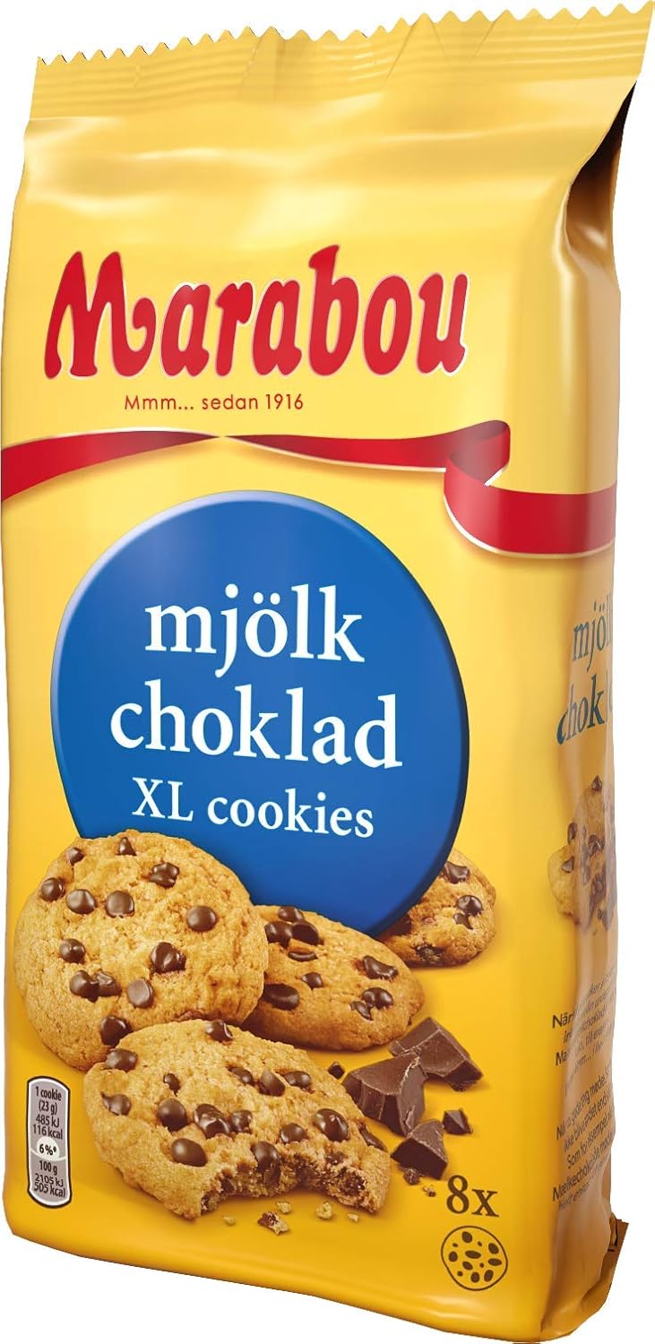 Daim Cookies Marabou Daim XL 10x184 g - Chrupiące kawałki Daima w pysznym ciasteczku