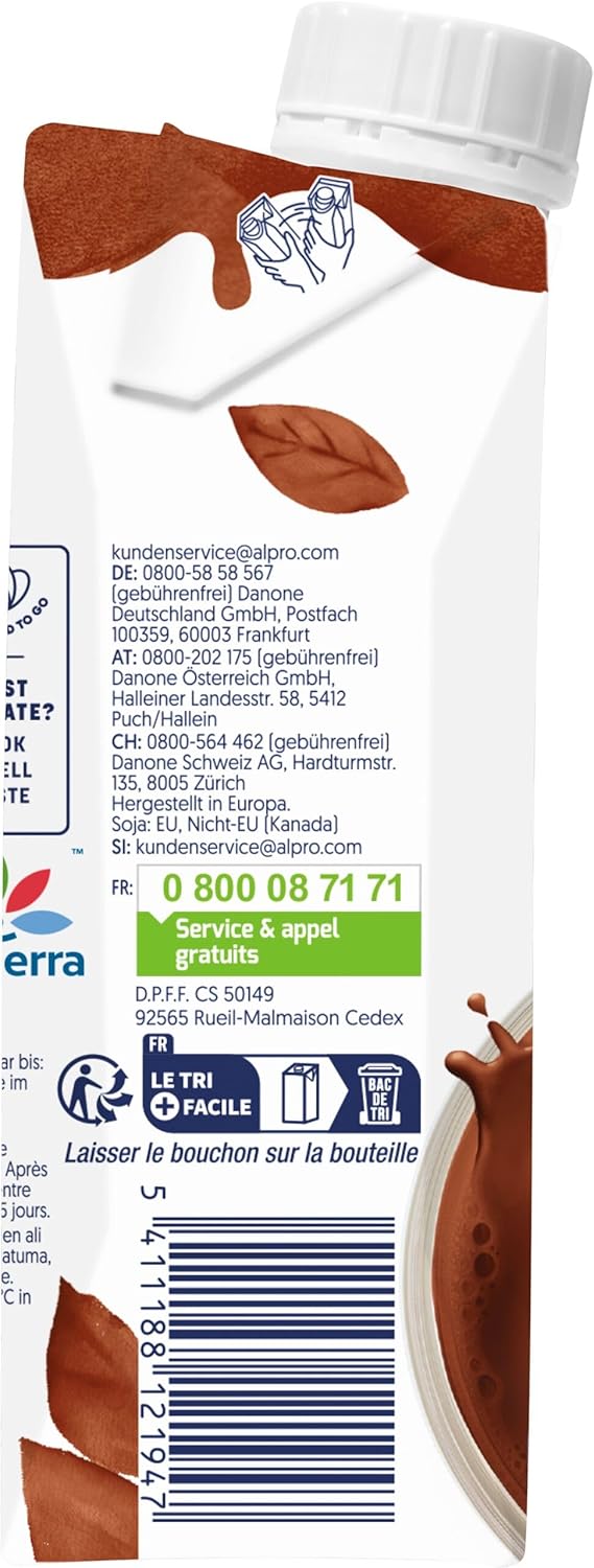 Alpro Czekoladowy Napój Sojowy - Wegański, Bez laktozy, Bezglutenowy