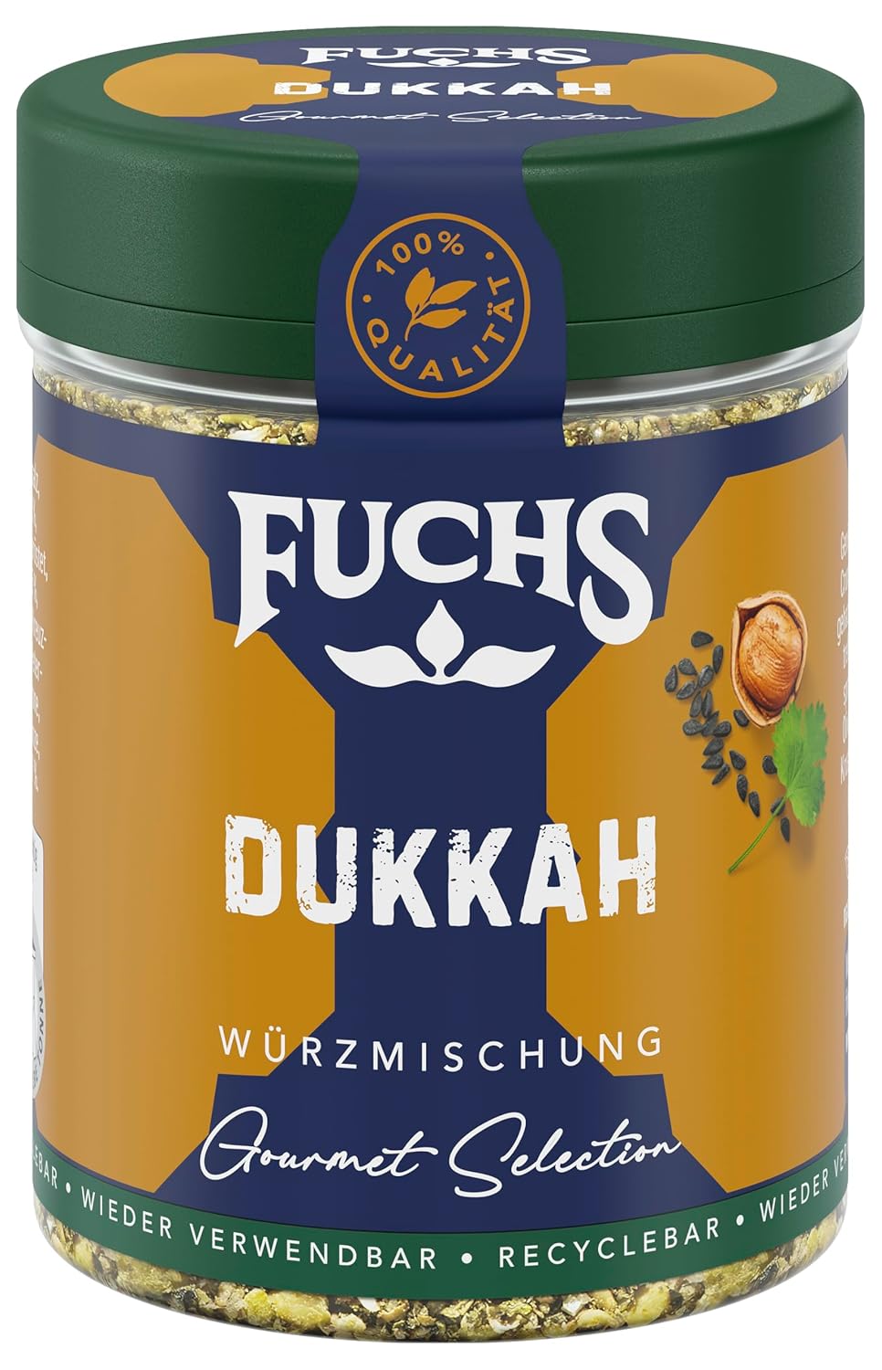 Fuchs Spices Gourmet Selection Bliski Wschód/Afryka - Mieszanka przypraw do kuskusu i bulguru Mieszanka przypraw do wielokrotnego napełniania do przyprawiania potraw bulgur Wegańskie 55g