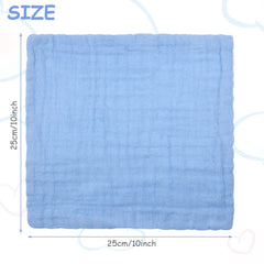 Prosoape de muselină pentru bebeluși, pachet de 8 prosoape din bumbac organic, absorbante, 25 x 25 cm Mama si Copilul Naty Shop