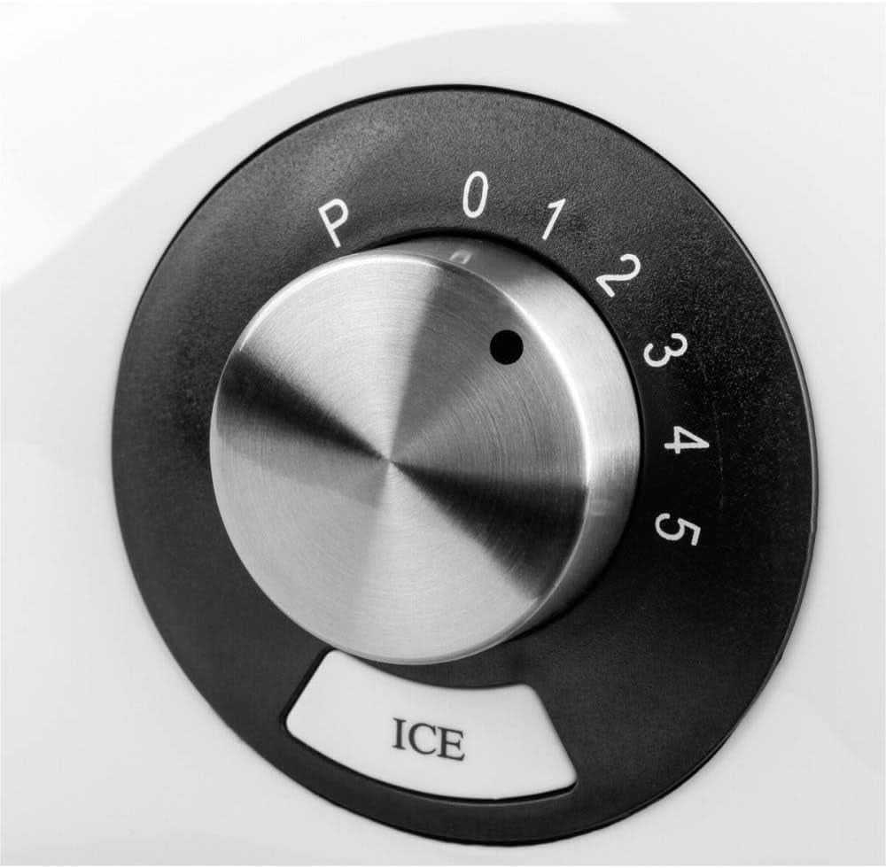 Gastroback 40898 Vital Basic, Mit Integrierter Funkcja kruszenia lodu, Mikser silnikowy Leistungsstarker 600 W, Kunststoff, 1,5 litra, Weiß Kitchen Naty Shop