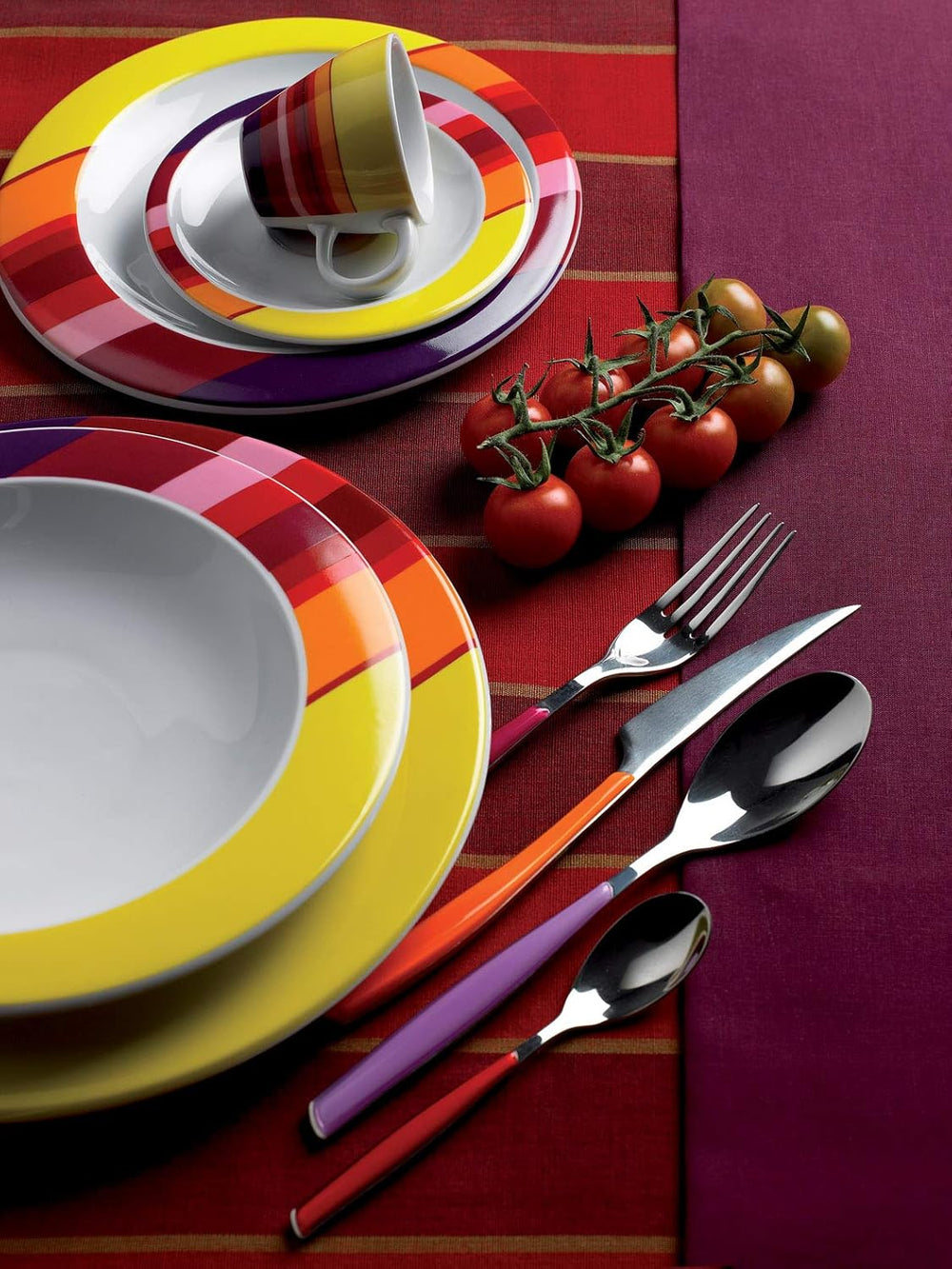 BUGATTI, Glamour, Zestaw sztućców na 6 osób, 24 szt. Stal nierdzewna 18/10 Naty Shop