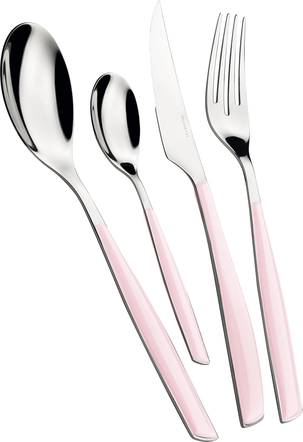 BUGATTI Glamour, Zestaw sztućców na 6 szt., 24 szt. Stal nierdzewna 18/10 Naty Shop Lotus Pink