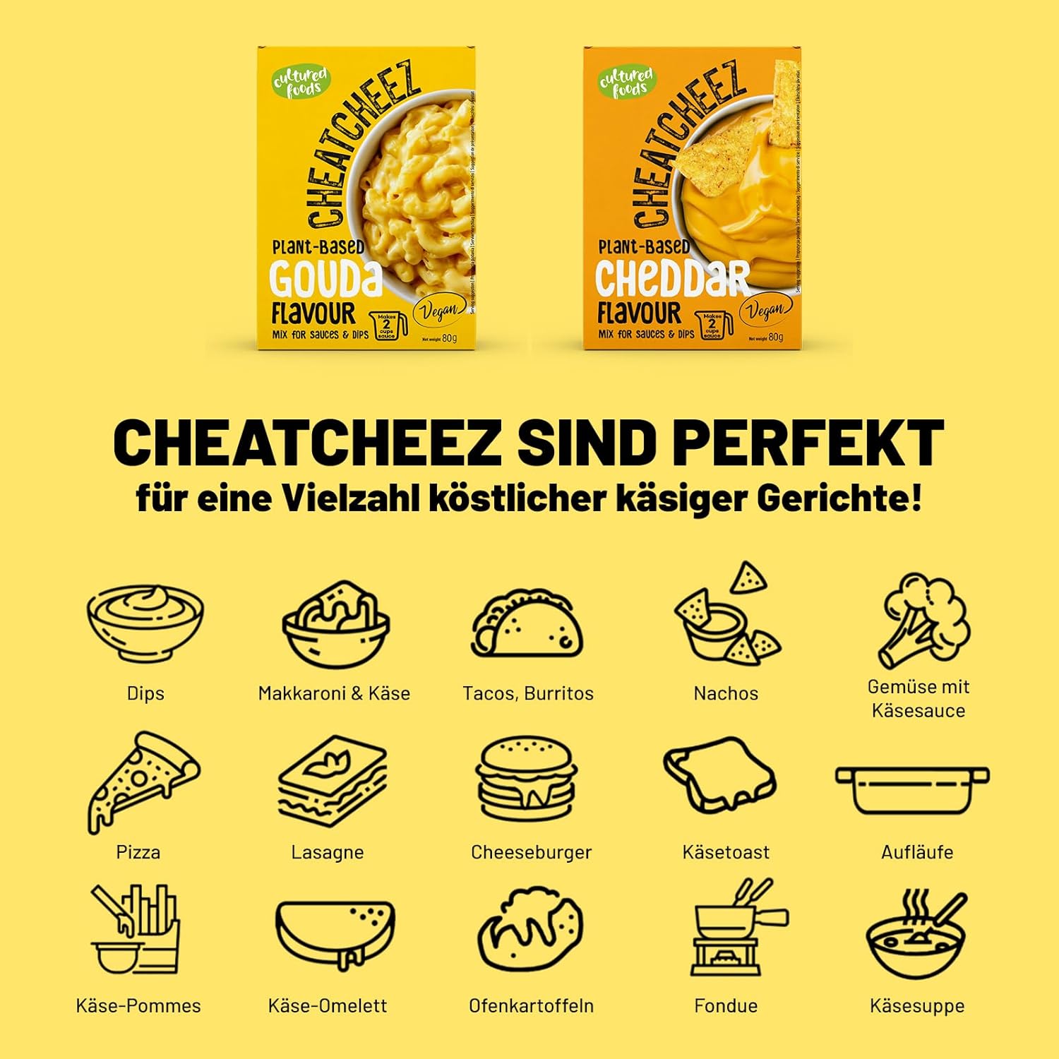 Cultured Foods CHEATCHEEZ Wegański sos Gouda - bez laktozy i glutenu