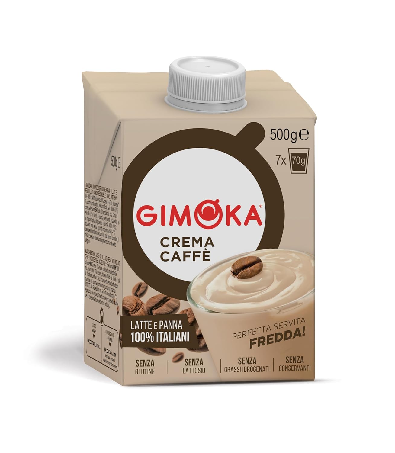 Gimoka Cream Caffè Latte Bez laktozy Bez glutenu Bez konserwantów