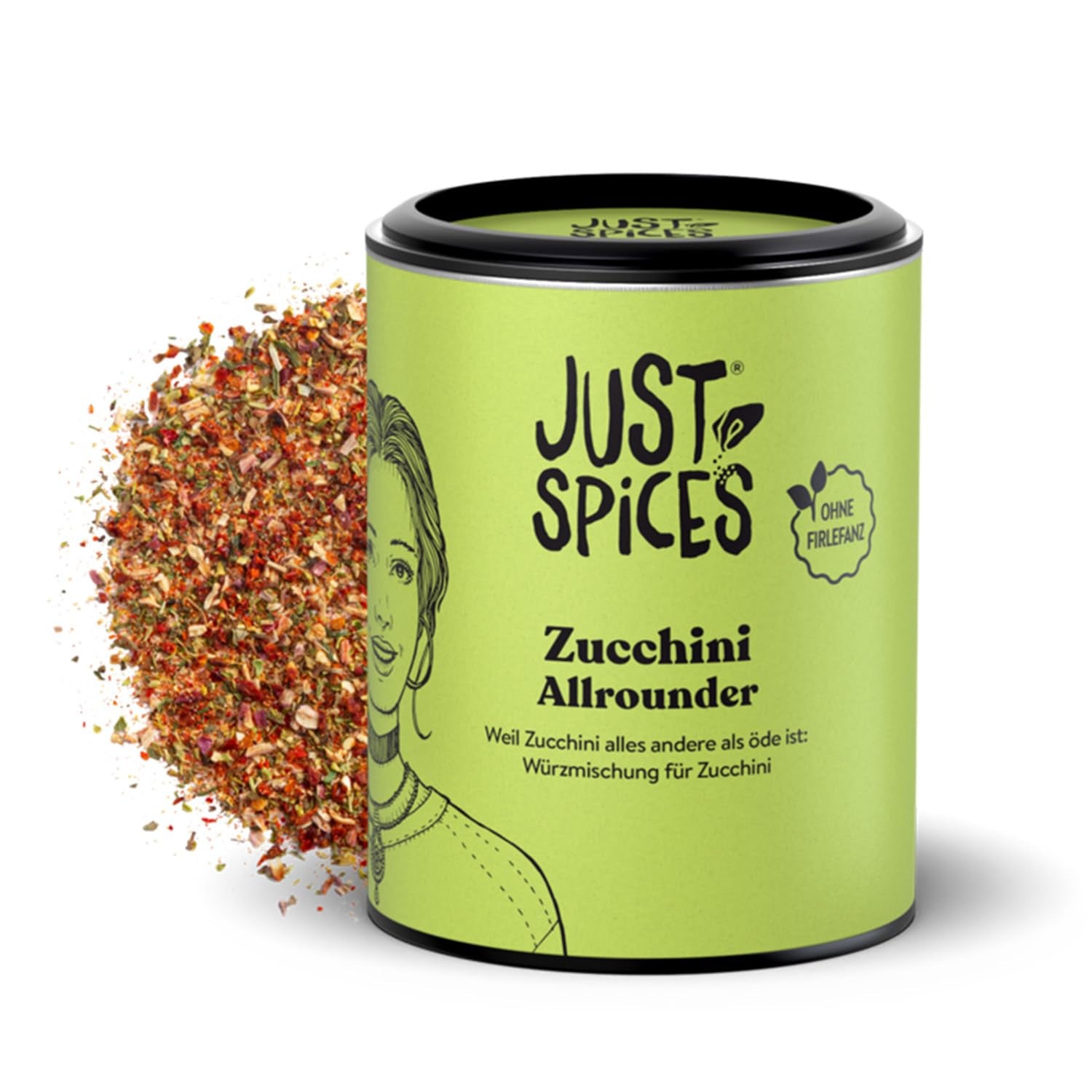 Just Spices Gemüse Allrounder I Jedes Gemüse von Aubergine bis Cukinia lecker würzen I Gewürzdose, 75 g