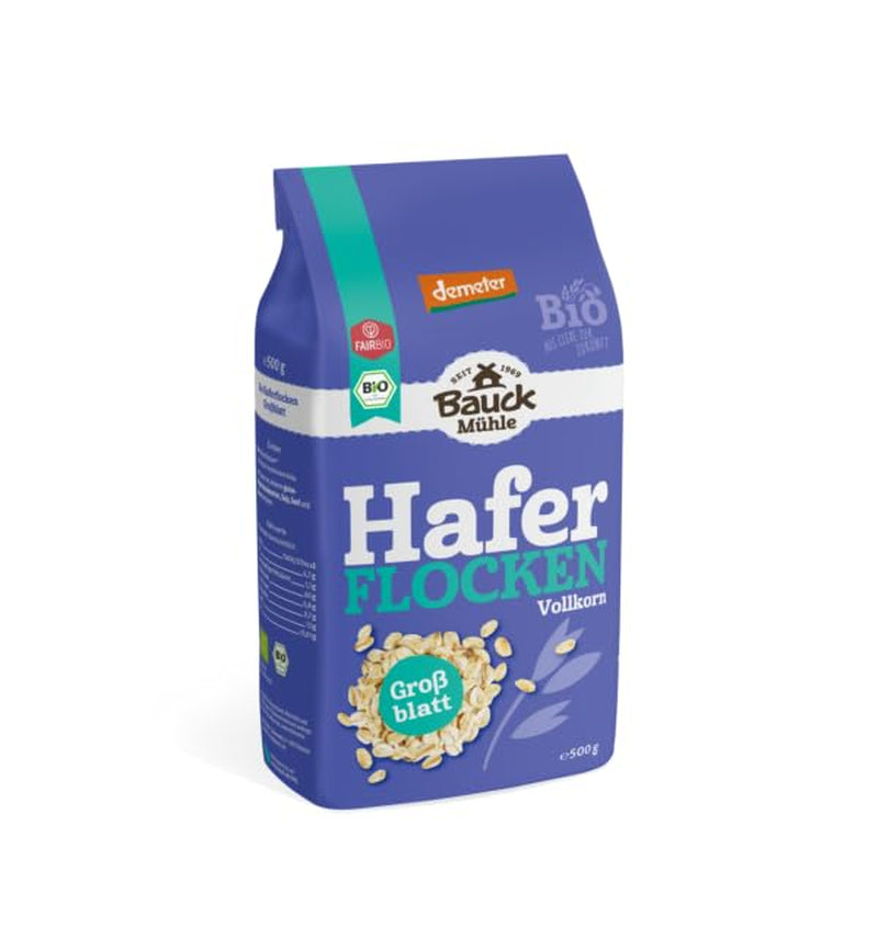 Demeter Płatki Owsiane Big Leaf, 1 opakowanie (1 x 500g)