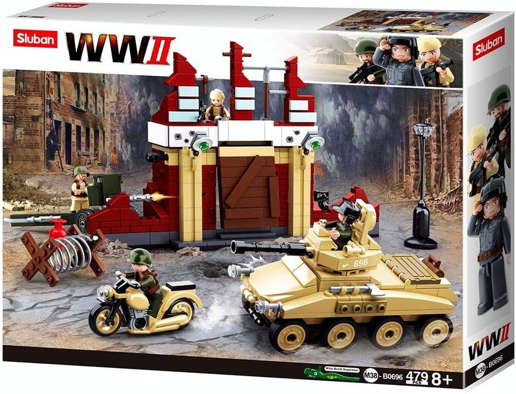 II wojna światowa - Kampf um Stalingrad (479 Teile), Spielset, Steckbausteine, mit Spielfigur, für Kinder ab 4 Jahren