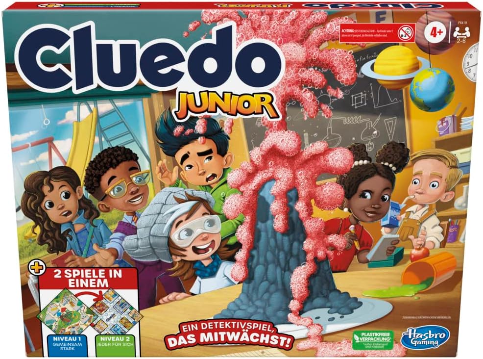 Gra planszowa Cluedo Conspiracy firmy Hasbro Gaming dla dorosłych i nastolatków, niemiecka wersja tajemniczej gry, dla 4–10 graczy w wieku od 14 lat