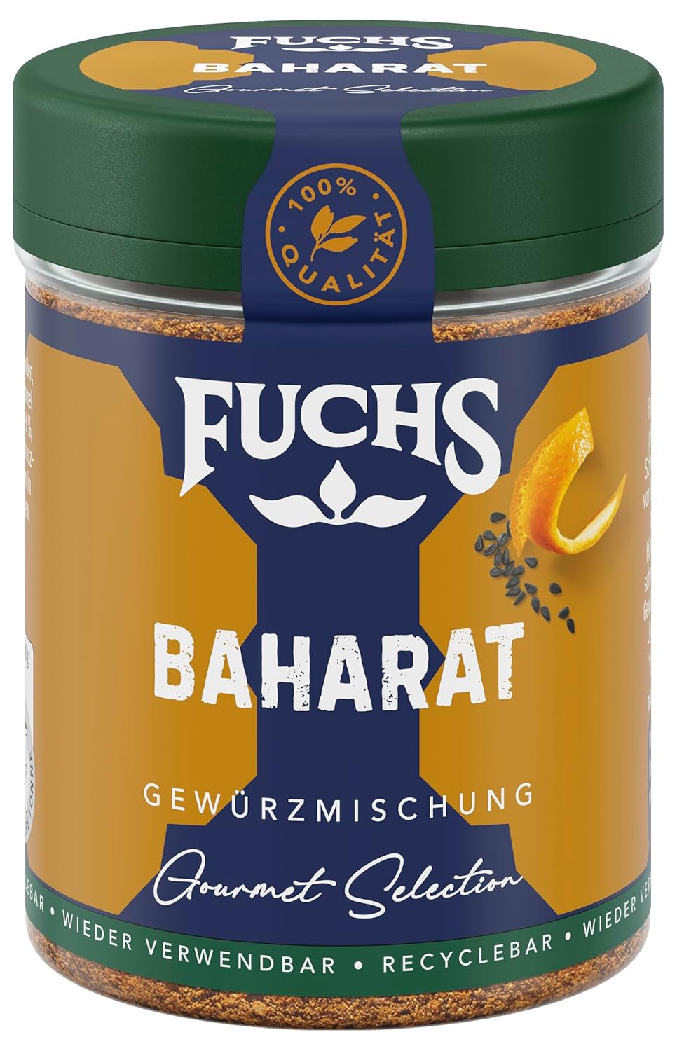 Fuchs Spices Gourmet Selection Bliski Wschód/Afryka - Mieszanka przypraw do kuskusu i bulguru Mieszanka przypraw do wielokrotnego napełniania do przyprawiania potraw bulgur Wegańskie 55g