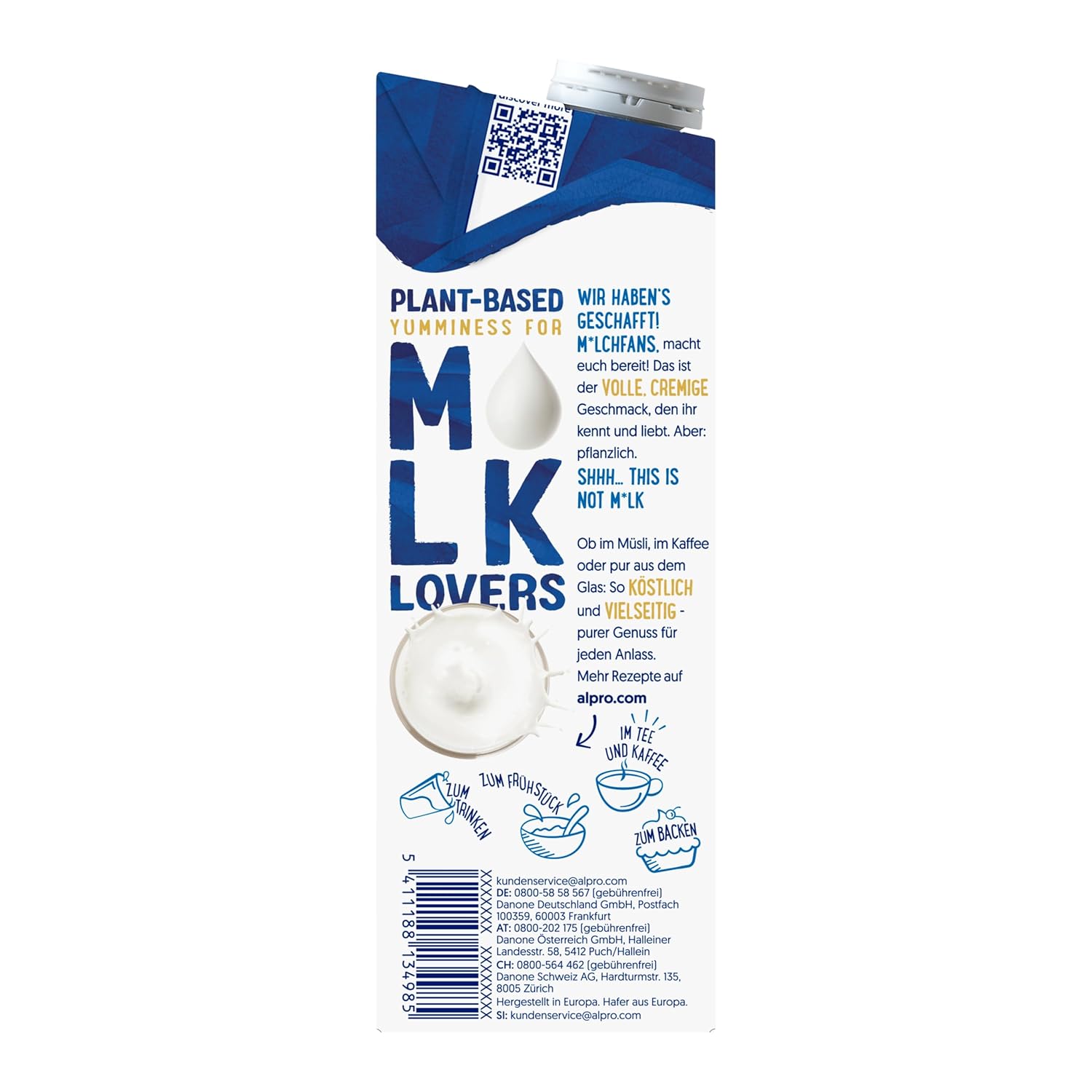 Alpro To nie jest mleko 3,5% – Wegańskie bez mleka – Wysoka zawartość wapnia