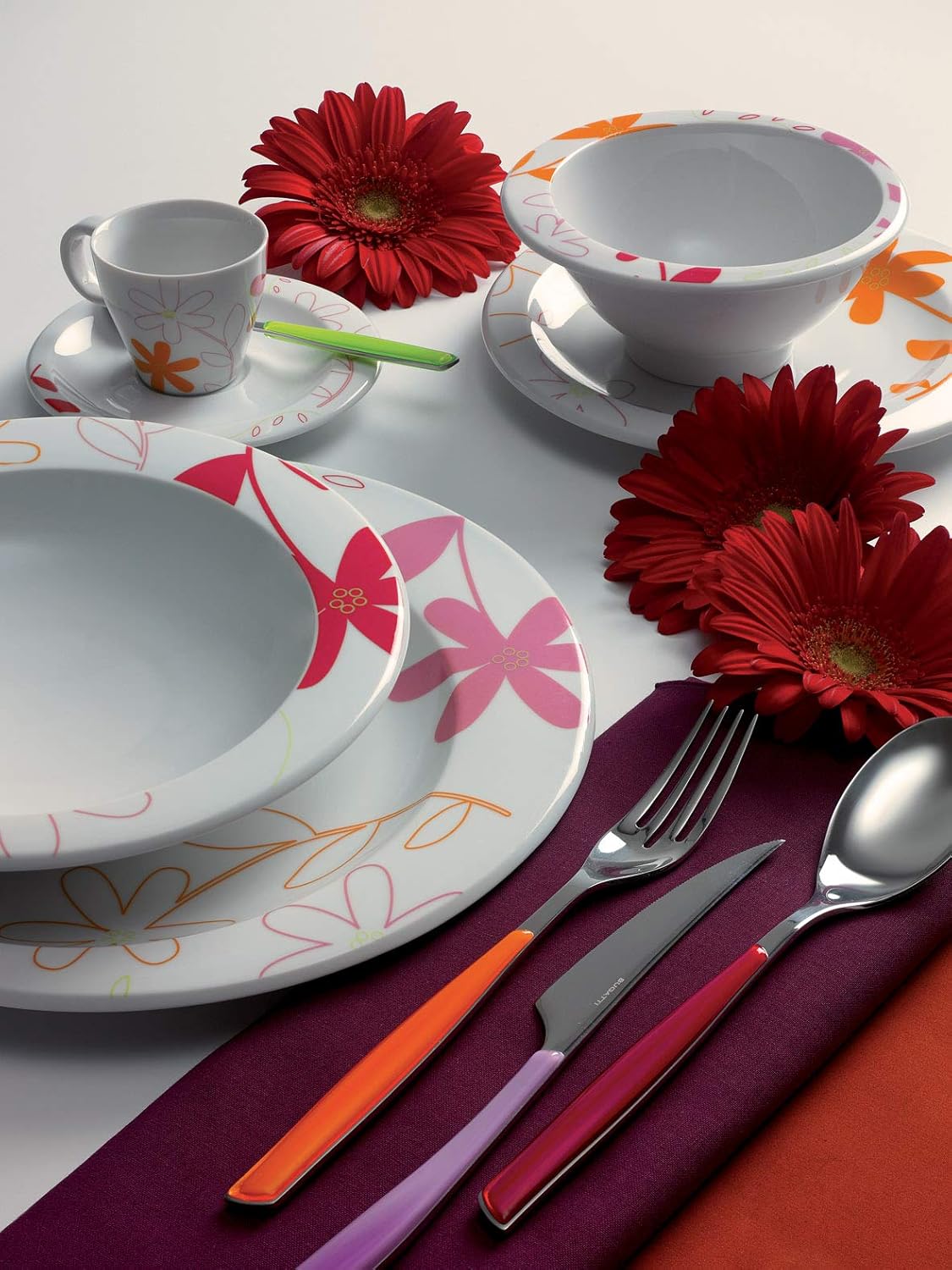 BUGATTI, Glamour, Zestaw sztućców na 6 osób, 24 szt. Stal nierdzewna 18/10 Naty Shop