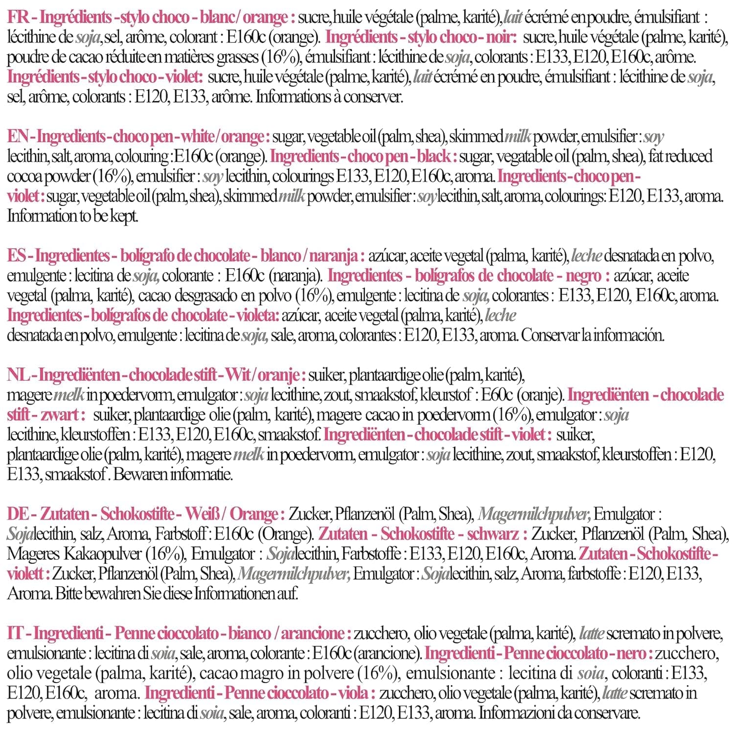 Scrapcooking - Zestaw 4 pisaków czekoladowych Halloween - czarny, pomarańczowy, fioletowy i biały, pisz i rysuj na deserach, ciastach i ciastkach Naty Shop