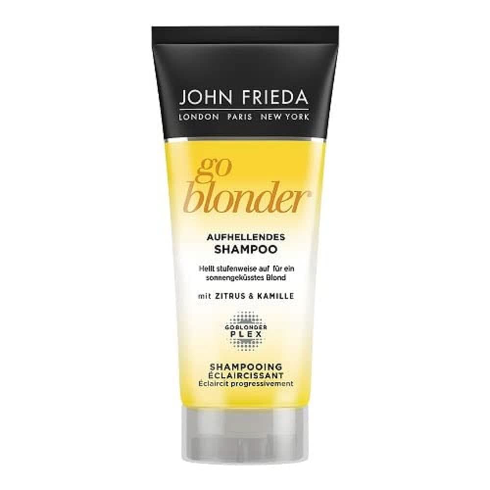 John Frieda Sheer Blonde Go Blonder Szampon, 250 ml Zestaw do kąpieli i pod prysznic Naty Shop 6 x 50 ml