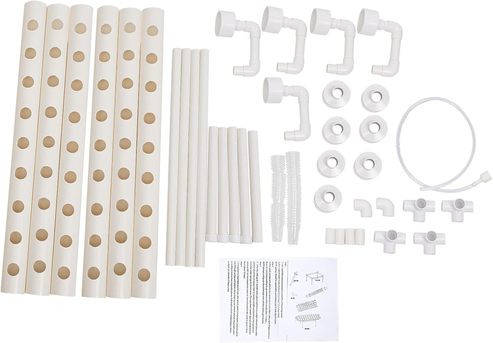 Hydroponische Systeme Zestaw do uprawy Hydrokultur Roślina Warzywo Hydroponika Pflanzen BewäSserung System Zestaw do ogrodu Narzędzia ogrodowe Pflanze Witryny Uprawa hydroponika Hydroponisches Anzuchtsystem 54LöCher 6Rohr