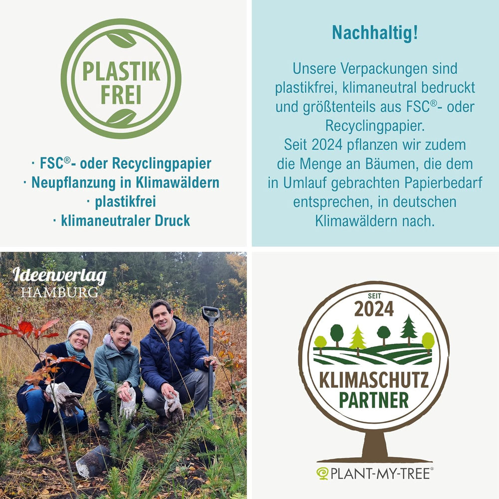 10x „Glück to Grow” Semenbomben als Glückbringer 2026 i Blumensamen Geschenk | Mitbringsel Erwachsene & kleine Gastgeschenke Silvester - Kleeblatt Glückbringer Prüfung - inkl. Zestaw kart podarunkowych