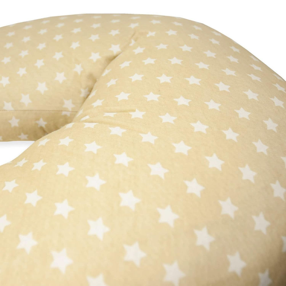 Poduszka do karmienia dla noworodków, XL, poszewka 100% bawełna, zdejmowana i nadająca się do prania, wypełnienie poliestrowe, motyw gwiazdek. Dodatki Żywność i karmienie piersią Bebe Naty Shop
