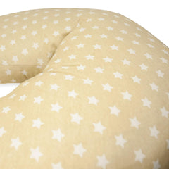 Poduszka do karmienia dla noworodków, XL, poszewka 100% bawełna, zdejmowana i nadająca się do prania, wypełnienie poliestrowe, motyw gwiazdek. Dodatki Żywność i karmienie piersią Bebe Naty Shop