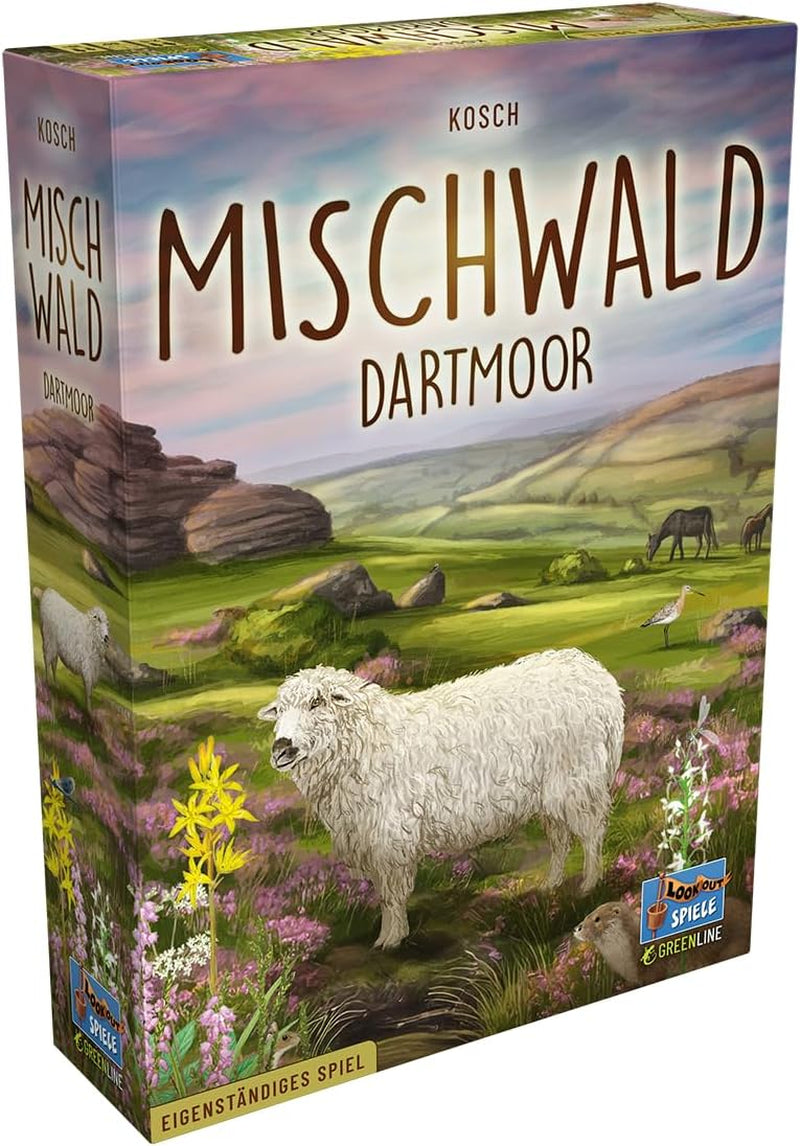 Punkt widokowy, las mieszany: Dartmoor, gra podstawowa, gra rodzinna, gra karciana, 2–5 graczy, wiek 10+, 60 minut, język niemiecki