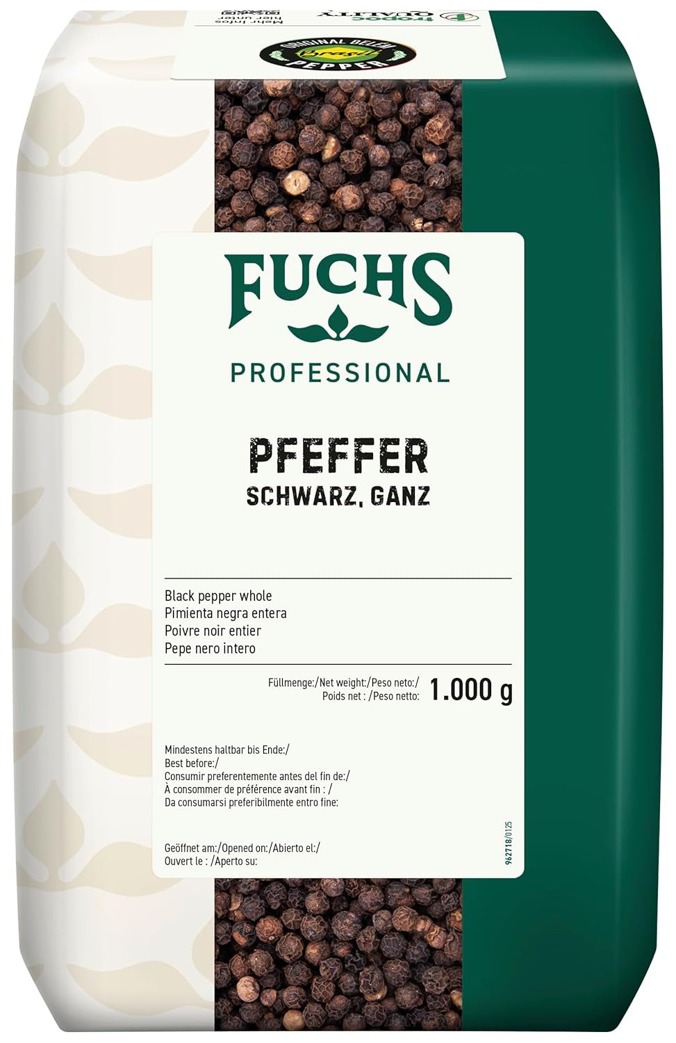 Fuchs Pfeffer schwarz ganz spezial (1 x 1 kg) | 1. opakowanie