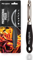 Naty Shop Microplane Profesjonalna, oburęczna obieraczka ze stali nierdzewnej z podwójnym ostrzem