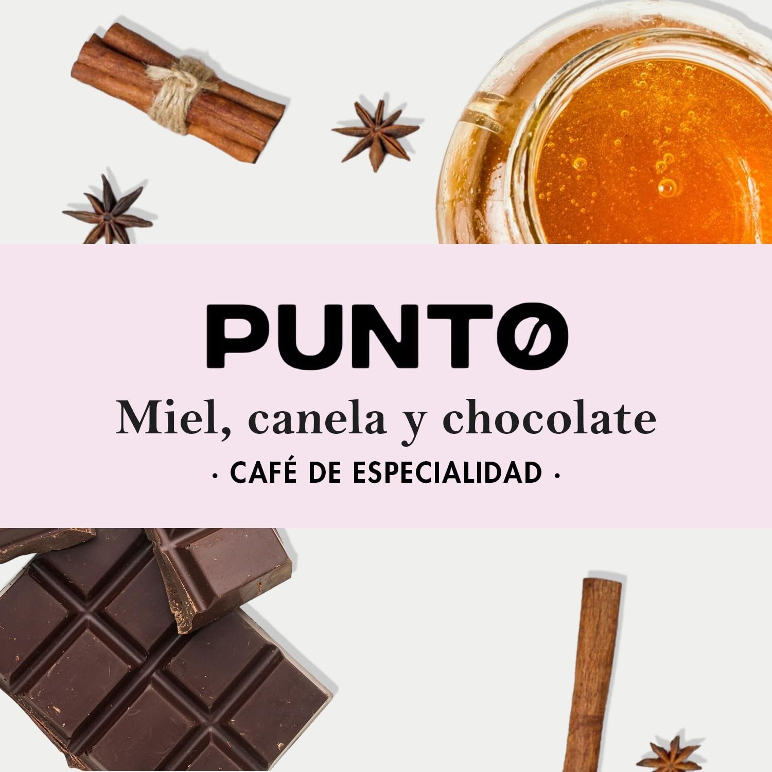 – Cafea etiopiană măcinată – 250 g – Cafea specială – Prăjire medie – 100% Arabica – Note de miere, scorțișoară și ciocolată – Aciditate intensă – Corp mediu