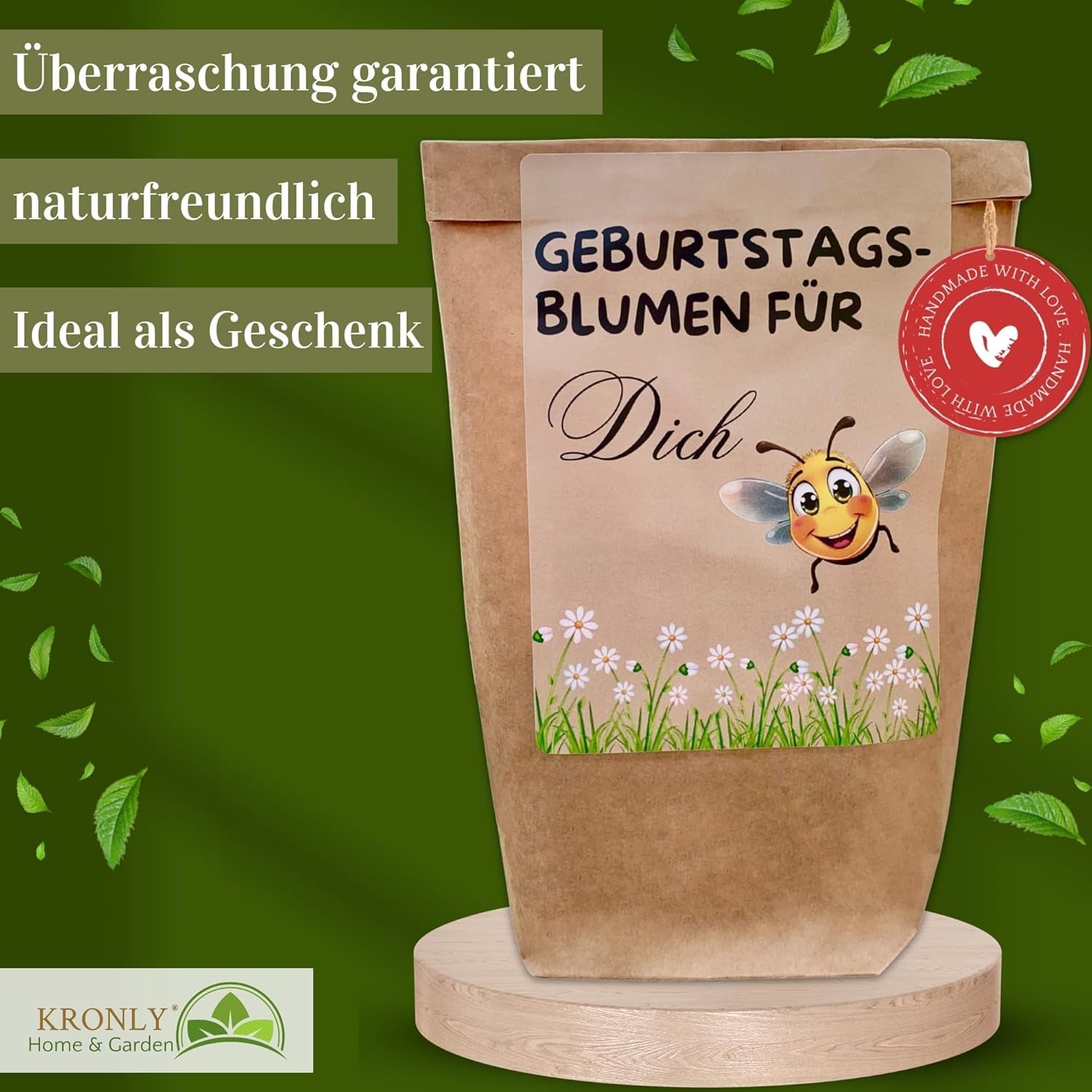 Prezent urodzinowy, urodzinowy zestaw do sadzenia kwiatów, torba na prezent-niespodziankę, prezent urodzinowy dla kobiet, nasiona kwiatów do indywidualnego sadzenia