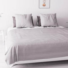 Soleil D'Ocre Adele, Zygzak, Zrzucony z sofy, Polycoton, Szary, 220 X 240 Cm Kołdry i kołdry Naty Shop