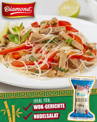 Makaron szklany DIAMOND, makaron długi szklany, naturalnie wegański i bezglutenowy - 1 x 100 g