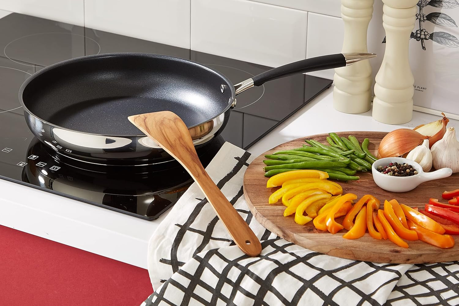 Tigaie, 28 cm, negru Oale si Tigai Naty Shop