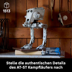 LEGO Star Wars AT-ST Kampfläufer - Bauset für Erwachsene - UCS Modell zum Auststellen mit Minifigurka i informacje - Sammlerstück & Geschenk für Fans - 75417