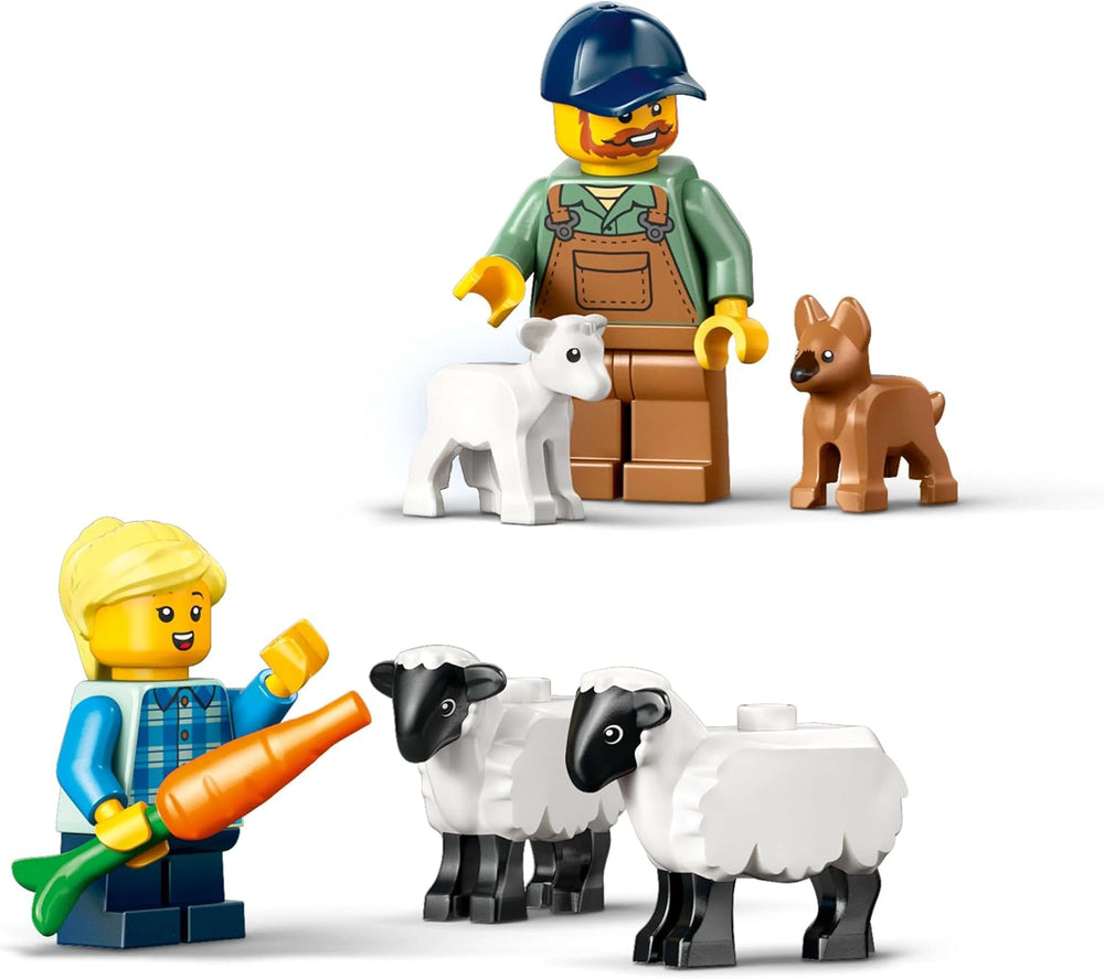 Tractor LEGO City cu remorcă - Jucărie de fermă cu tractor și figuri de animale - seturi de joacă Montessori pentru băieți și fete de la 4 ani - cadou cu 2 minifigurine 60461 Seturi de constructie Besuche den LEGO-Store
