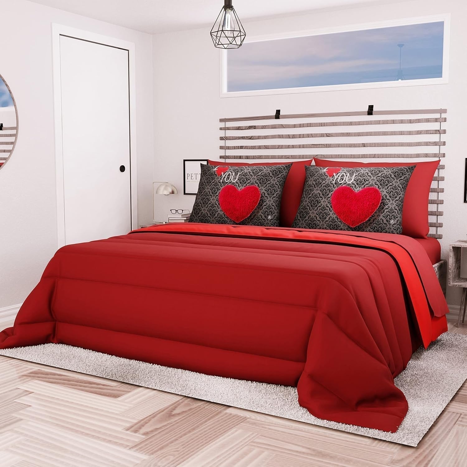 PETTI Artigiani Italiani - Kołdra zimowa na łóżko podwójne, maxi, monochromatyczna, dwustronna, biała, szara, 100% Made in Italy Kołdry i kołdry Naty Shop Bordeaux Rozmiar łóżka 140X200: [Kołdra 240 X 260 Cm]