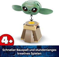 LEGO Star Wars 75443 Grogus Zuhause - Spielzeug mit Grogu Figur & Sorgan Frosch sowie Katapult & blauen Makronen - Geschenk für Jungen & Mädchen ab 4 Jahren und Fans von The Mandalorian