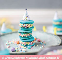 DECOCINO Organic Sprinkle Pearls - 60 gramów - Organiczna posypka dekstrozowa Sprinkles Naty Shop