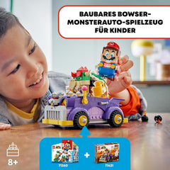 LEGO Super Mario Wózek z potworami Bowsera — zestaw dodatkowy Autko Bowser dla chłopców i dziewcząt Zestaw z jedną postacią Prezent dla gracza dla 8-latków 71431 Zestawy do budowania Besuche den LEGO-Store