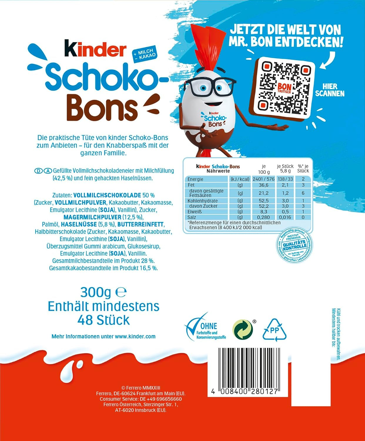 Kinder Schoko-Bons, 300g (opakowanie 3 szt.)