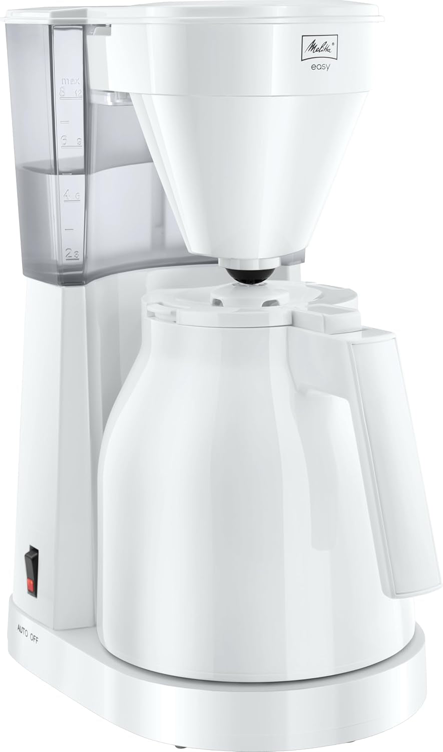 Melitta Easy – Espressor cu filtru și carafă de sticlă, pentru până la 10 cești de cafea, negru