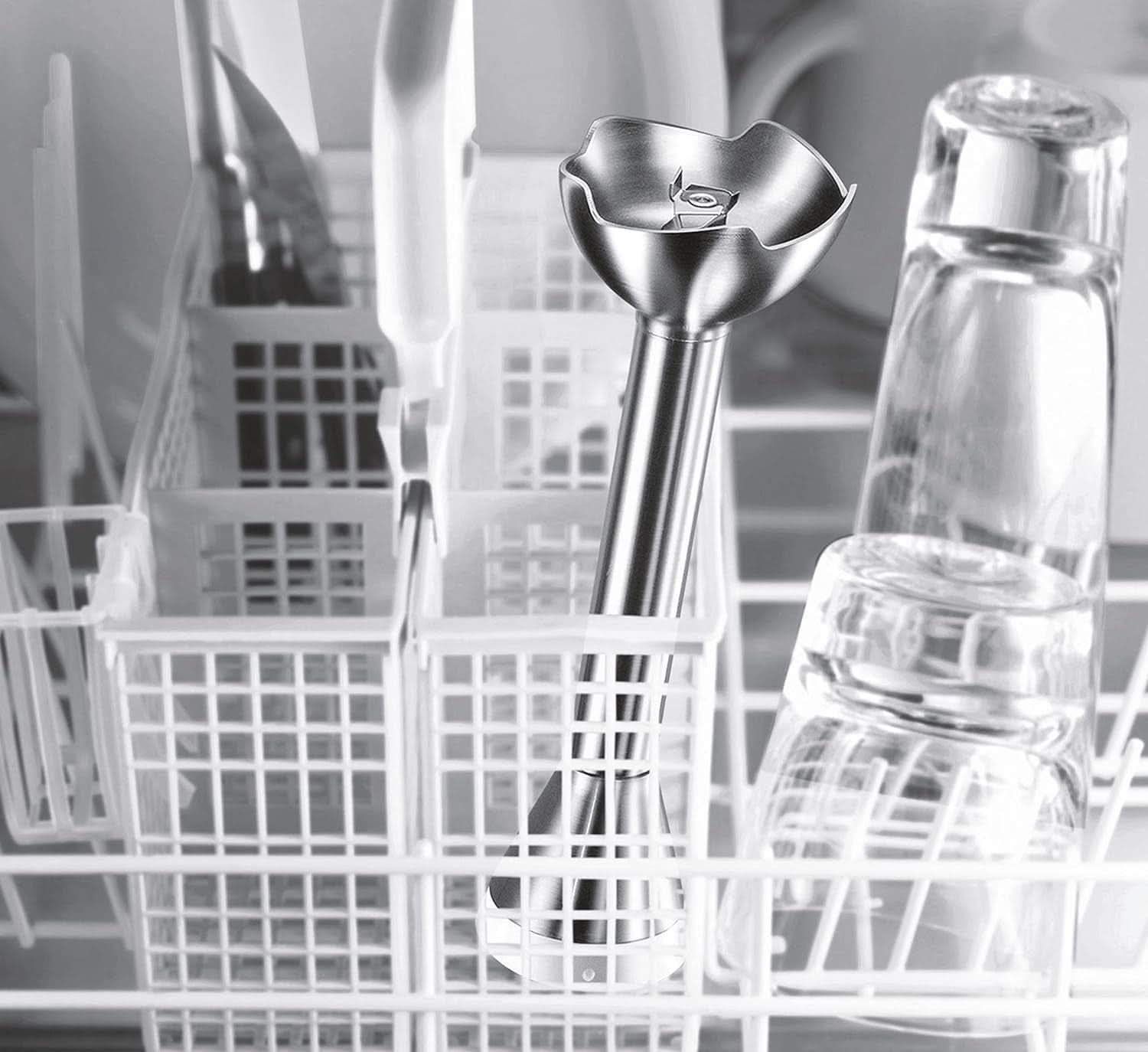 Haushaltsgeräte MSM6B500 Mikser stojący, 350 W, Silber/Weiß Kitchen Naty Shop