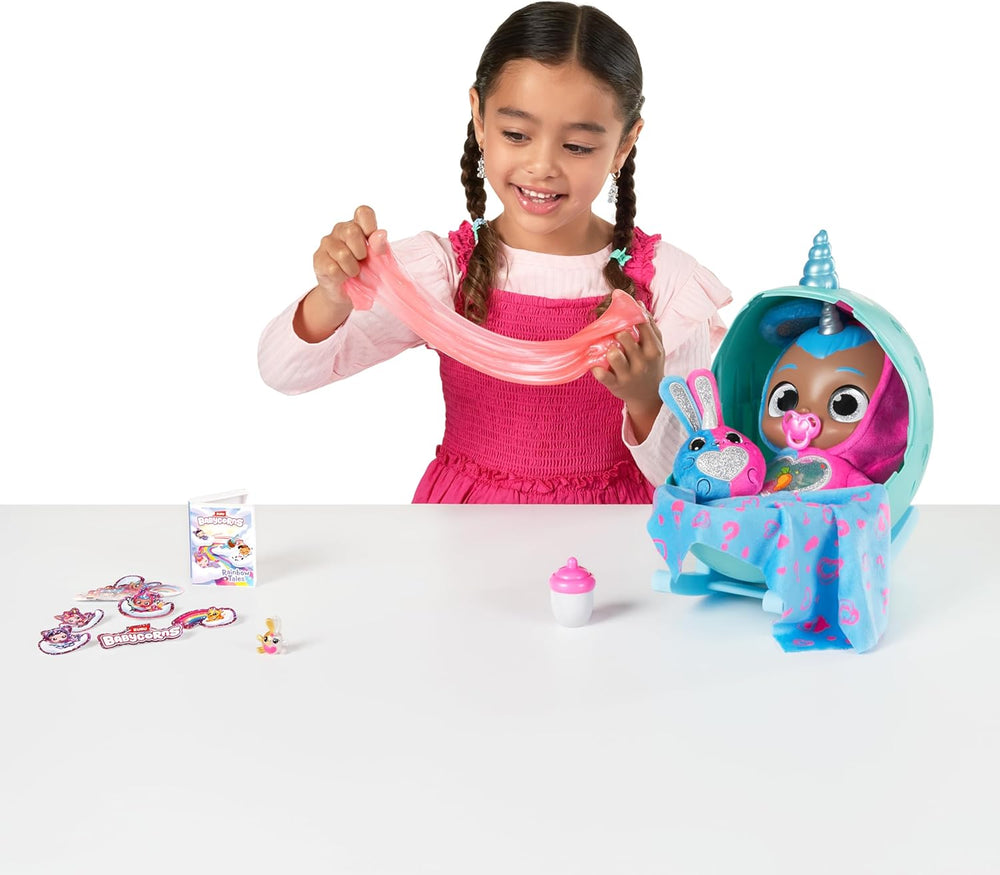 Babycorns Serie 1 von ZURU Magic Babypuppe Katze (Poppy) z akcesoriami, niespodzianka Unboxing-Spielzeug für Kinder, Mädchen