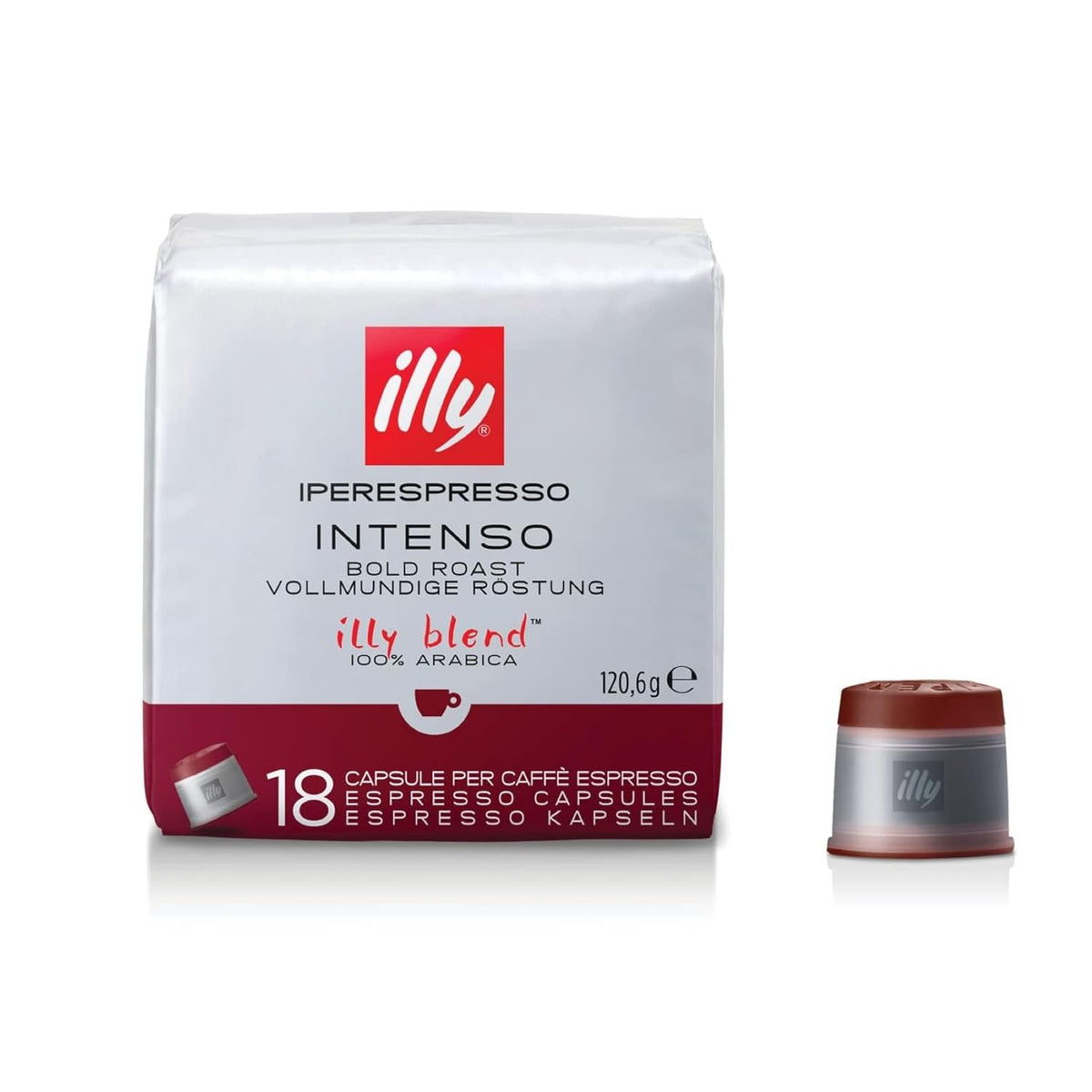 illy Iperespresso Kaffeekapseln klassische Röstung INTENSO, 1 Packungen zu je 18 Kaffeekapseln