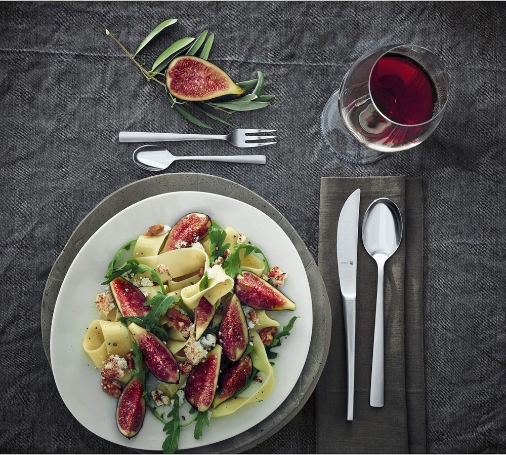 Zestaw WMF Corvo Besteck 12 Personen, 66 Teilig, 60 Teile Mit Servierbesteck, Hohlheftmesser, Cromargan Protect Mattiert, Kratzbeständig, Spülmaschinenfest Kitchen Naty Shop