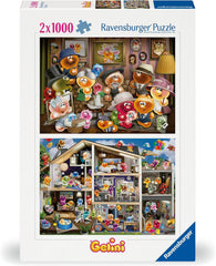 Ravensburger Puzzle 12000341 - Funny Gelinis - 2X Puzzle jigsaw de 1000 de piese pentru adulți și copii de peste 14 ani Puzzle Naty Shop Design nou