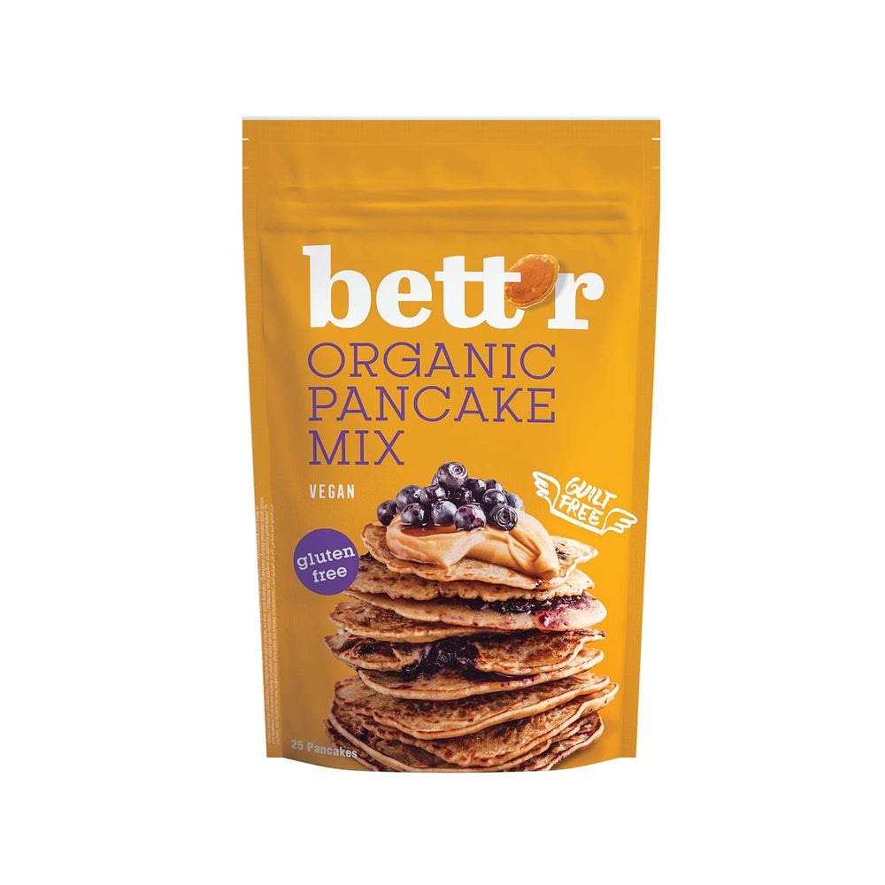 Bett'R Mix pentru clătite, amestec de panificație ecologic, vegan și fără gluten, 6 x 400 grame Bucatarie Naty Shop