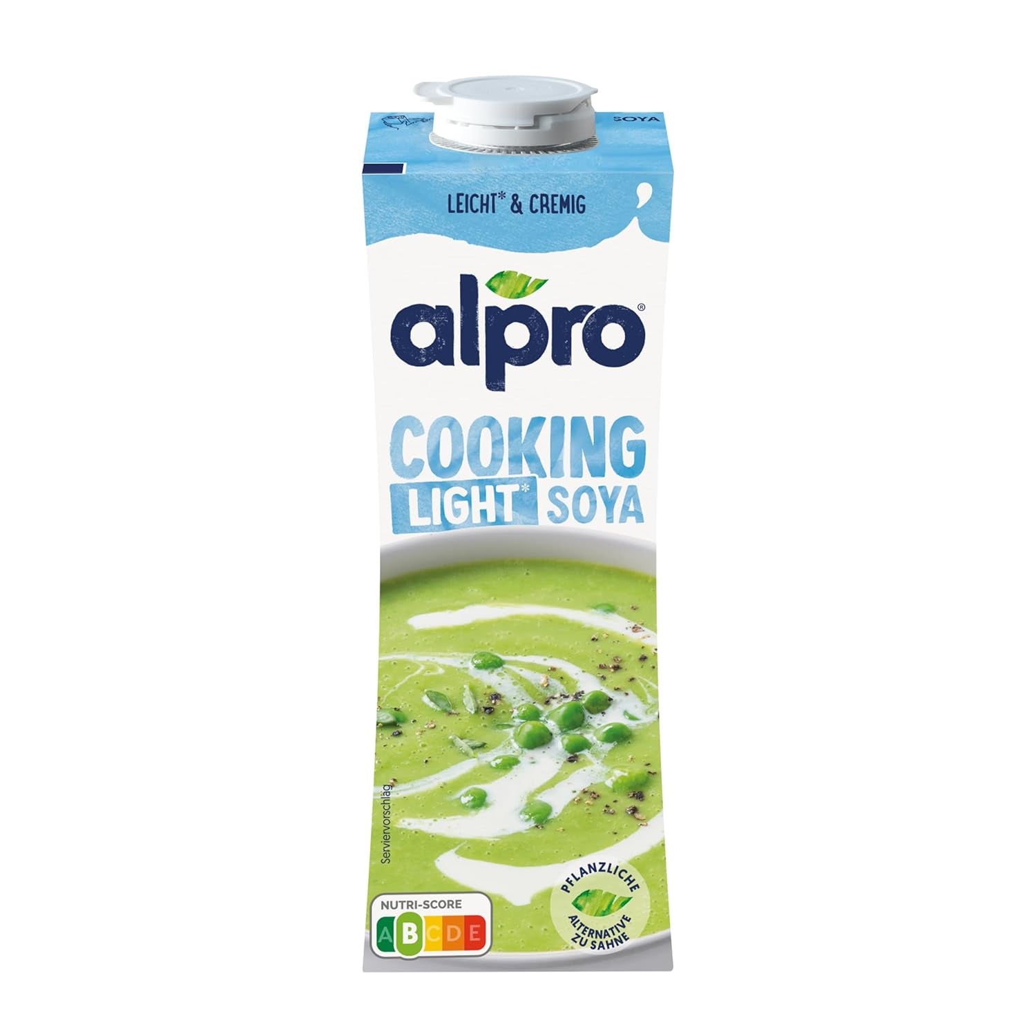 Alpro Cooking Soya – Vegan Kochcreme aus Soya o neutralnym smaku do dań na ciepło i na zimno – 15 x 250 ml
